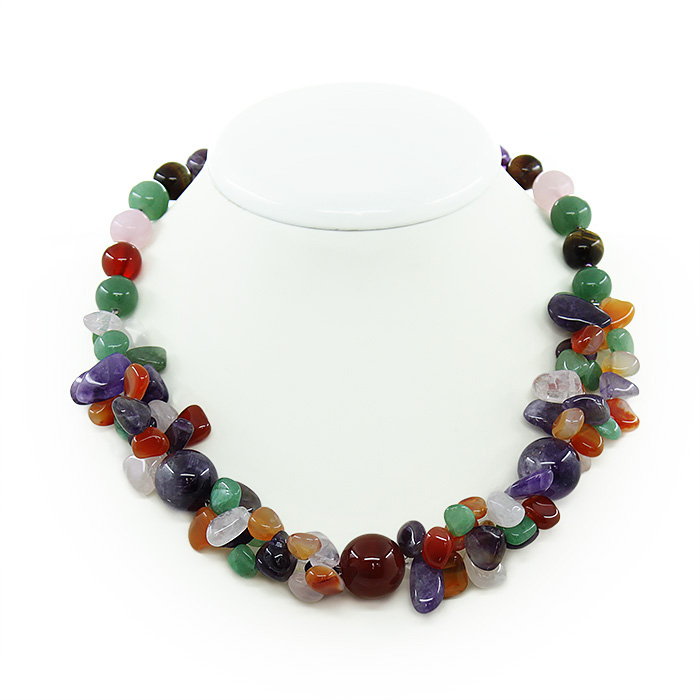 бусы с кварцем