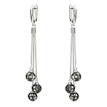 Серьги "Галатея" перламутр гелиотис 9мм