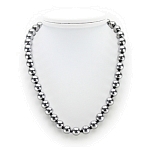 Гематит серебристый круглый 10мм бусы, короткие 46см 