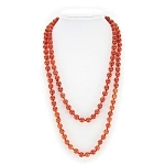 Бусы сердолик, круглые 8мм, длинные 120см