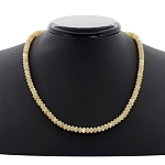 Перламутр бежевый 6мм, круглые приплюснутые бусины, бусы длиной 46см