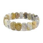 Браслет "Джессика"яшма пейзажная граненый, длина 18см