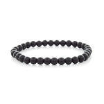 Браслет "Классика" 6мм шунгит длина 17см