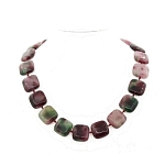 Турмалин имит плос квад 20мм бусы крт 50см