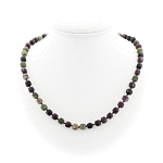 Турмалин, кубики гранёные 7мм, "Текта"  бусы длиной 46см