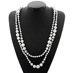 Бусы кахолонг 6..14мм, бусы "Равновесие" длиной 150см