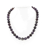 Аметист, круглые граненые бусины 12мм, бусы длиной 50см