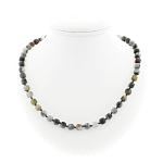 Яшма, кубики гранёные 7мм, "Текта"  бусы длиной 46см