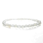 Лунный камень иск. 6мм гранёный браслет "Классика" 17см