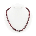 Турмалин (имитация), круглые 8мм, бусы длиной 48...53см