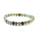 Амазонит зеленый 6мм, браслет "Классика" длина 17см