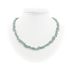 Амазонит, "Россыпь", галька разноразмерная, бусы 45..50см