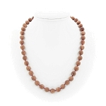 Авантюрин коричневый, круглые граненые 10мм, длина изделия 51см