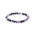 Агат фиолетовый браслет "Классика" 6мм 