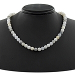 Бусы опал "Альба", круг 8мм, короткие 47см