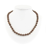 Авантюрин коричневый, круглые 8мм, бусы 45..50см