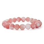 турмалин розовый (имитация) 10мм, браслет "Классика" 18см