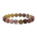 Австралийская яшма (мукаит) 10мм, браслет "Классика" длина 16см
