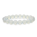 Лунный камень (иск.) 10мм, браслет "Классика" длина 18см