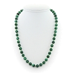 Малахит (имитация) 8мм, бусы длиной 48см